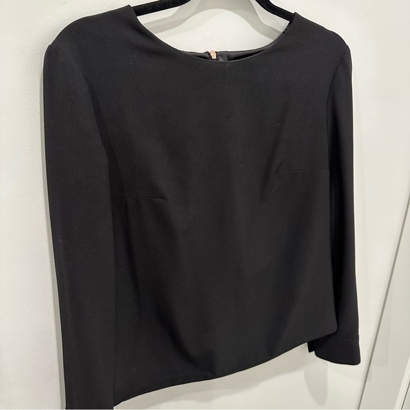 Prince of Ettiquette Black Blouse with Rose Gold Button and Zipper Detail - Picture 3 of 11